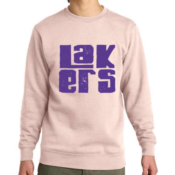 Lakers - Block - Unisex Everyday Fleece Crew Thumbnail